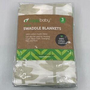 Swaddle Blankets Cotton Muslin 3 Pack NWT Gender Neutral